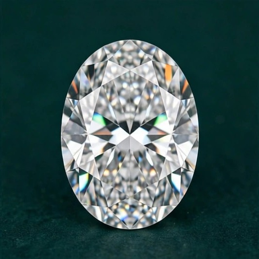 Oval-cut diamond